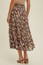 Load image into Gallery viewer, Floral Tiered Midi Skirt
