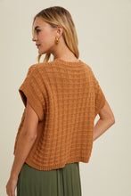 Load image into Gallery viewer, Textured Boxy Sweater Top
