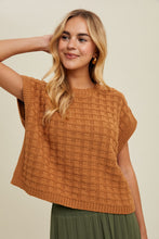 Load image into Gallery viewer, Textured Boxy Sweater Top
