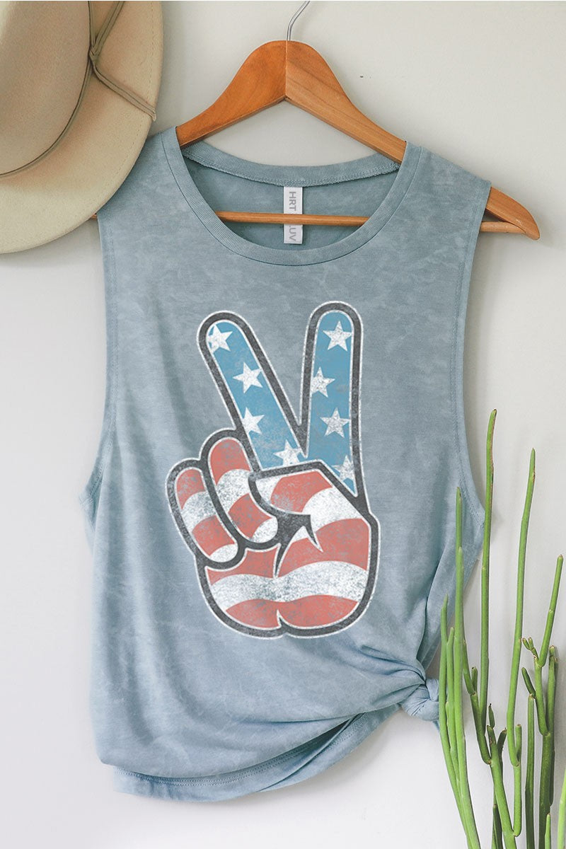 United Peace Graphic Tank Top