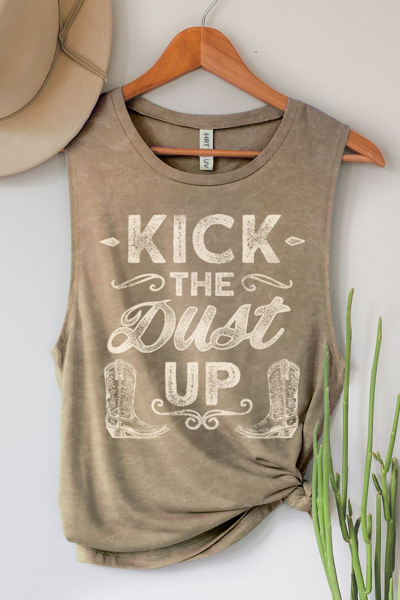Kick The Dust Up Graphic Tank Top