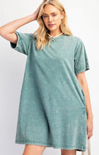 Load image into Gallery viewer, Rhinestone Mineral Washed Tunic Dress
