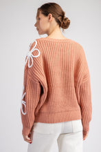 Load image into Gallery viewer, Flower Stitch Sweater Top
