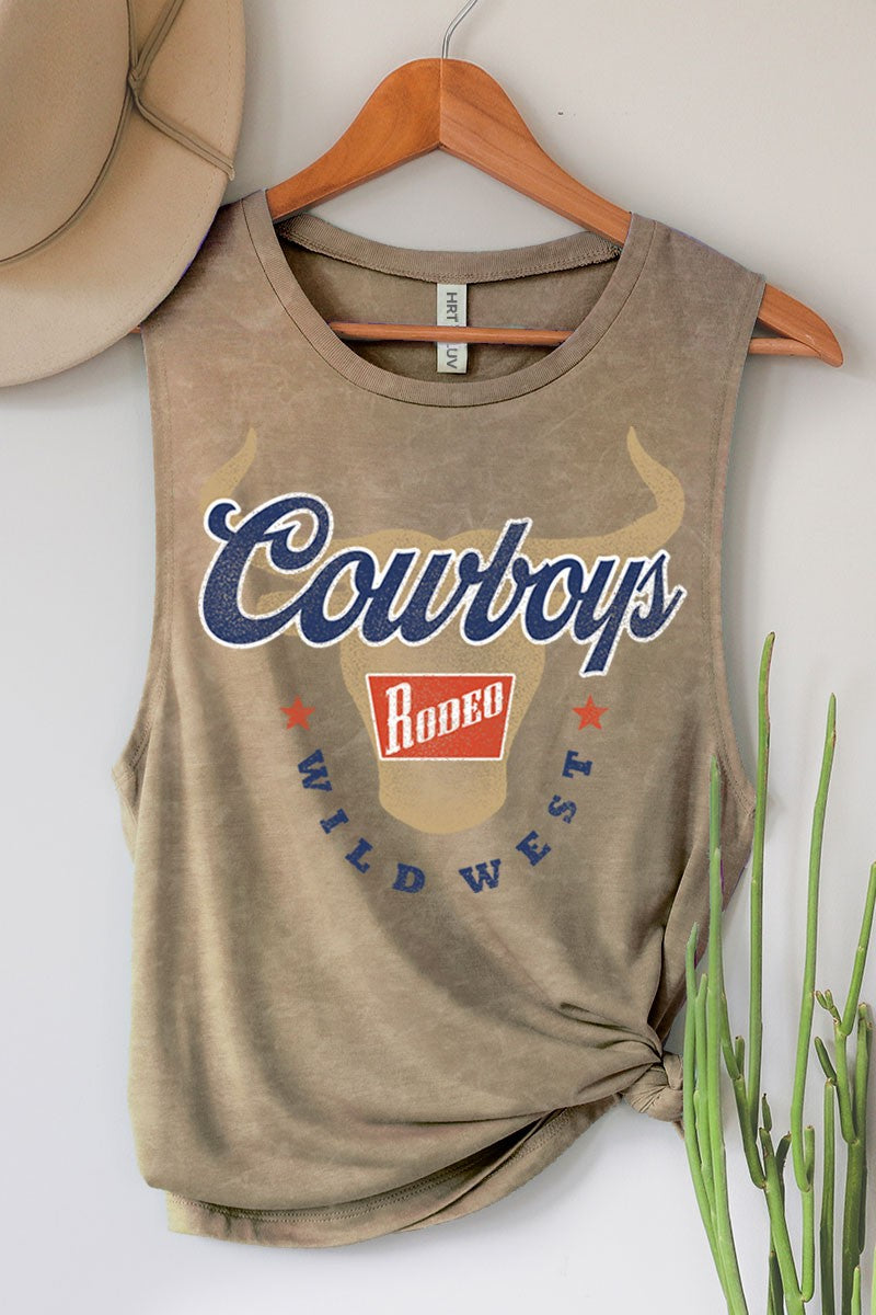 Cowboys Rodeo Graphic Tank Top