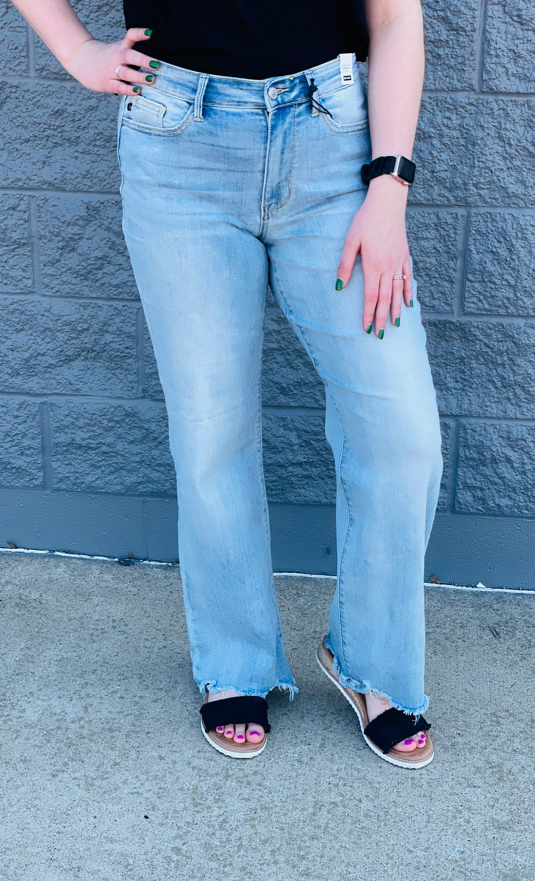 Judy Blue Destroy Hem Straight Jean